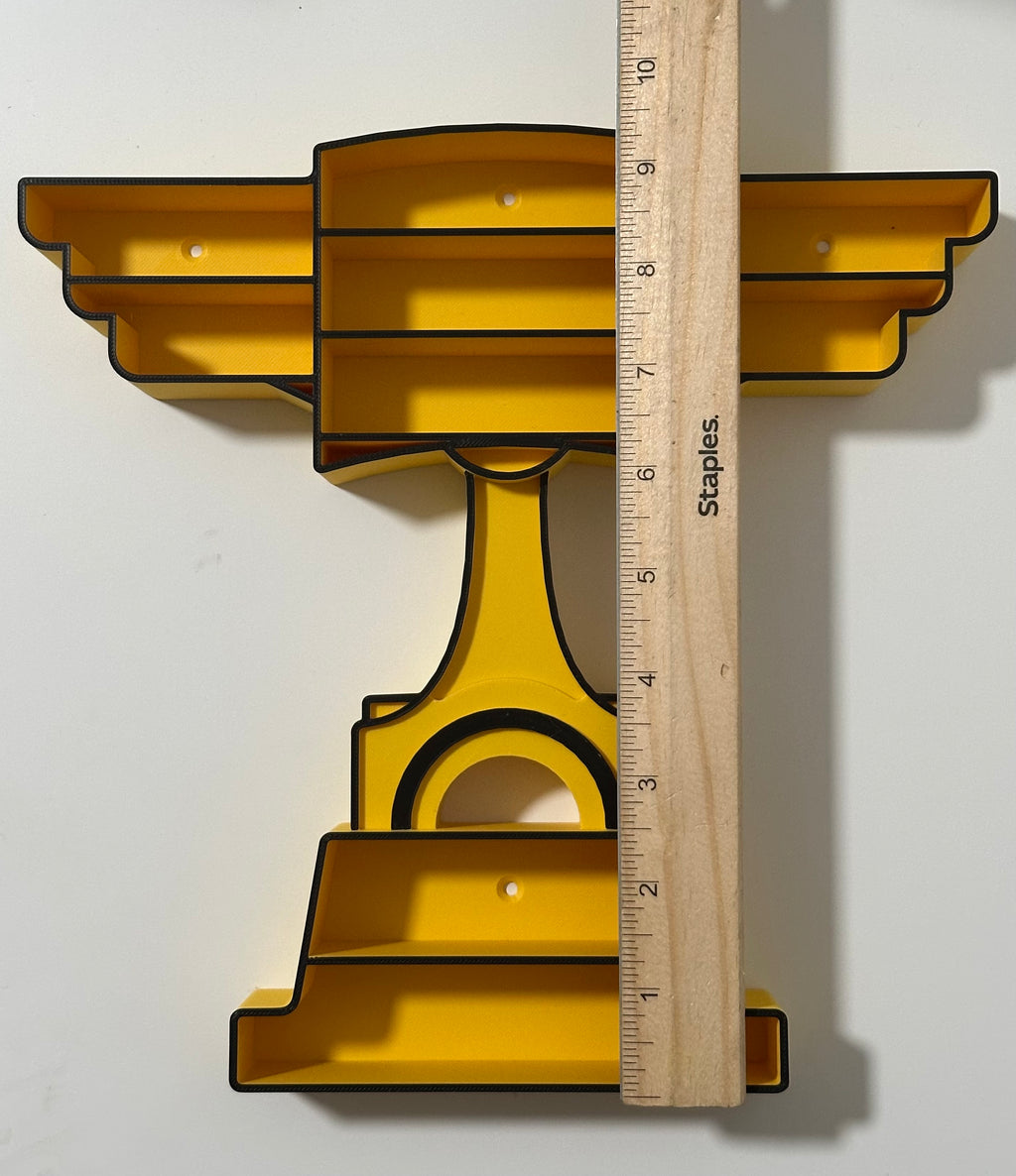 Piston Cup Wall Shelf for Mini Cars | Kids Room Organizer