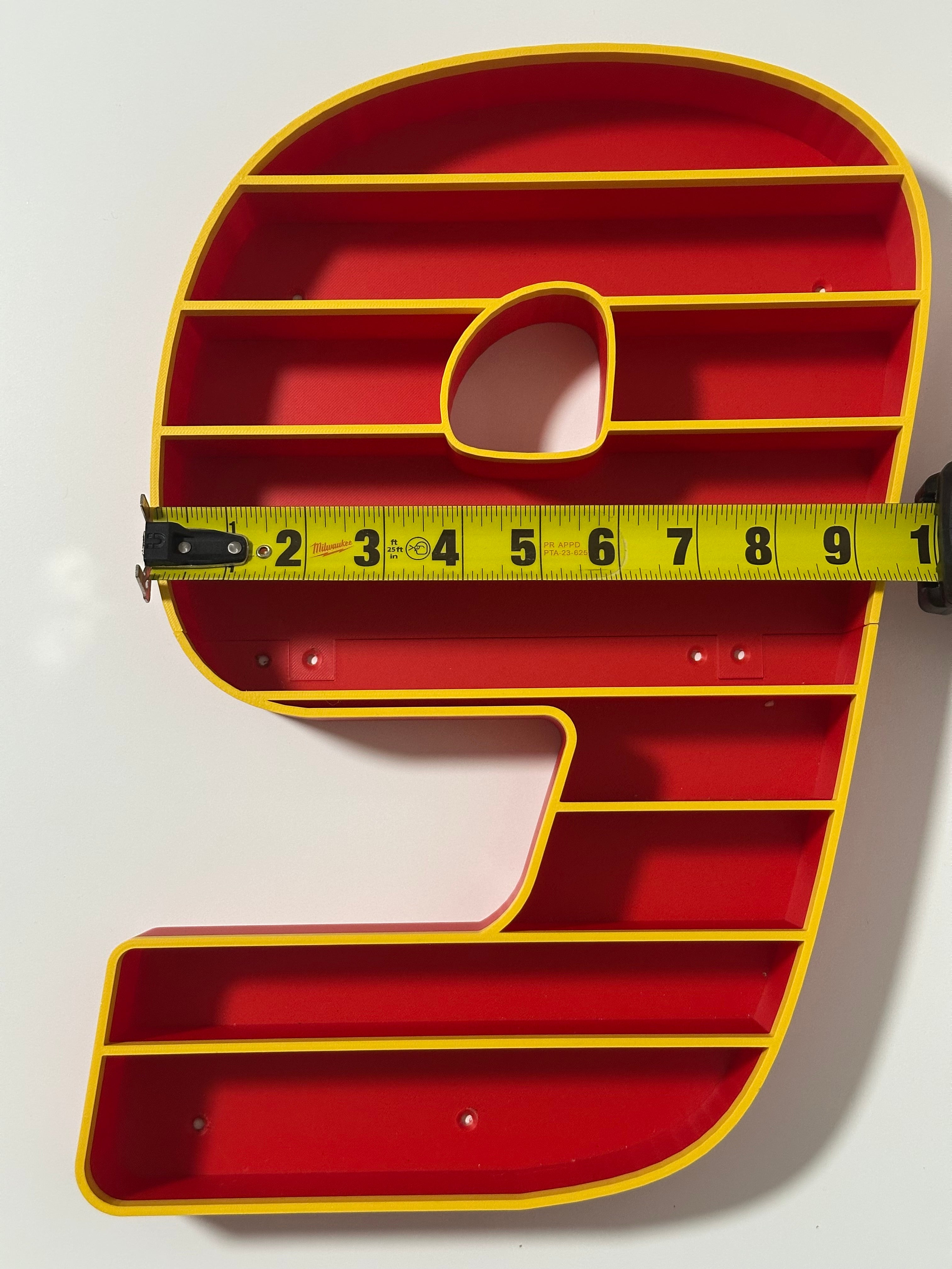 Lightning McQueen '95' Wall Shelf for Regular Cars | Kids Room Organizer