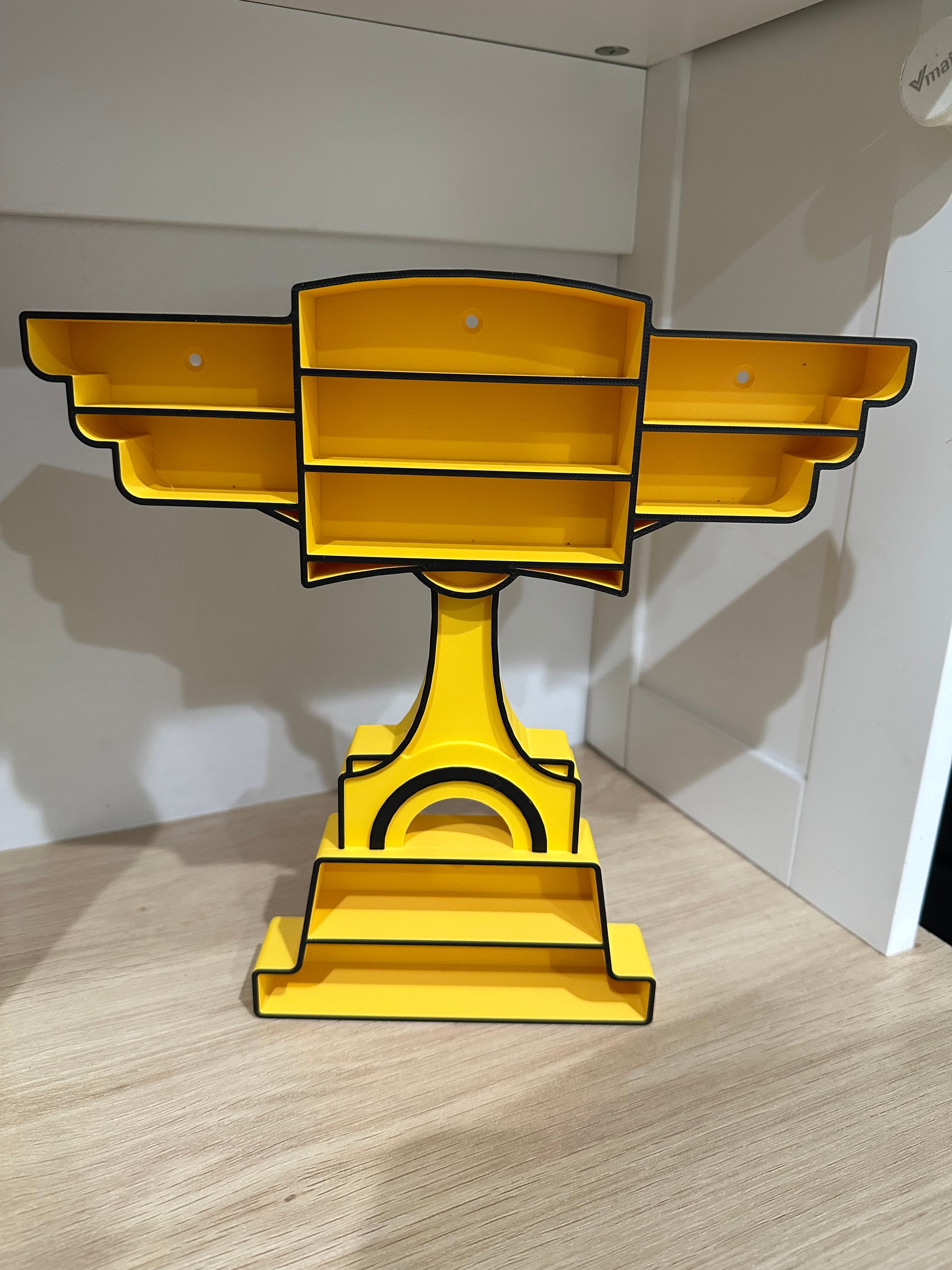 Piston Cup Wall Shelf for Mini Cars | Kids Room Organizer