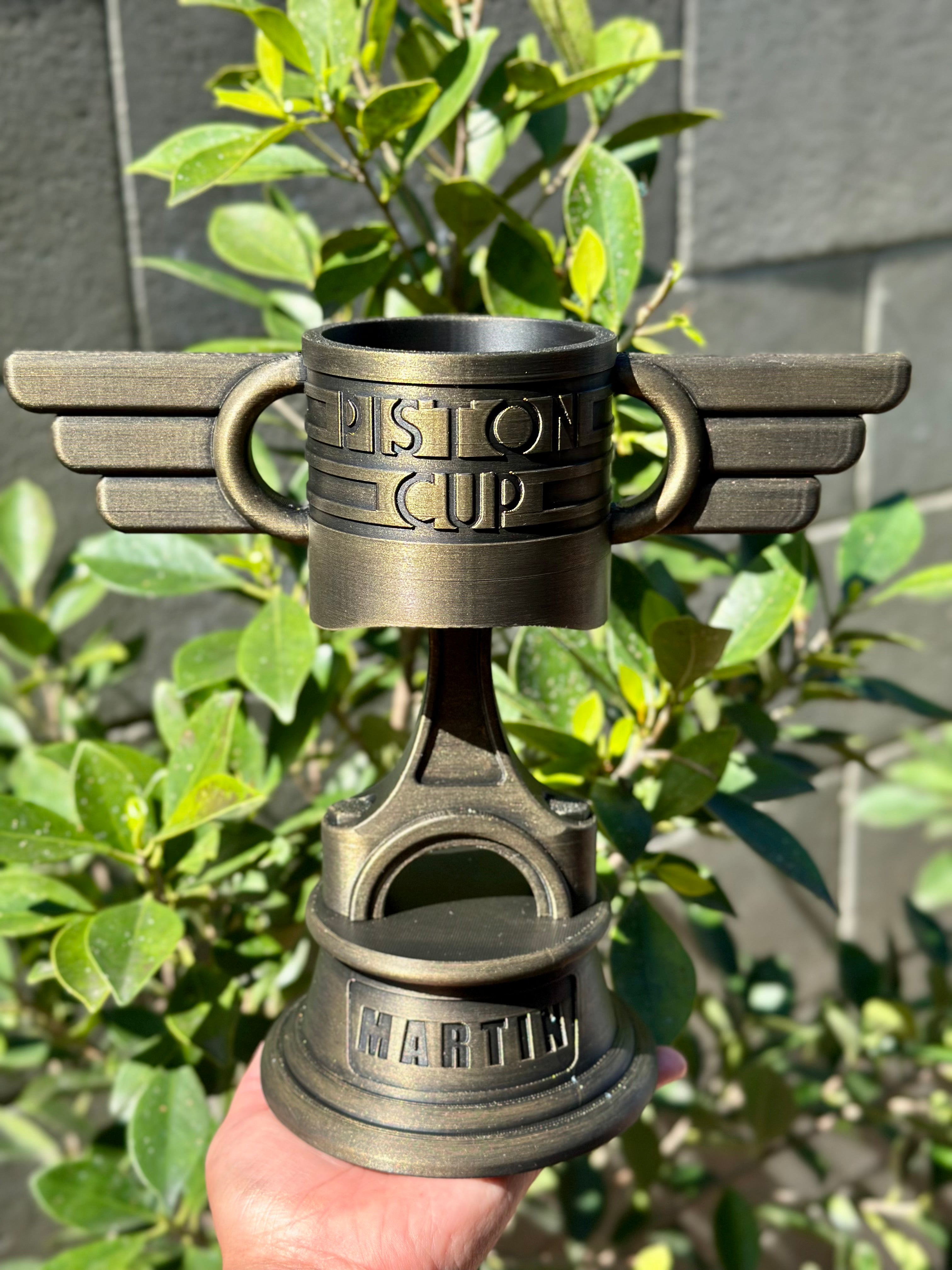 Piston Cup Personalized w/ Name | Kids Room Decor